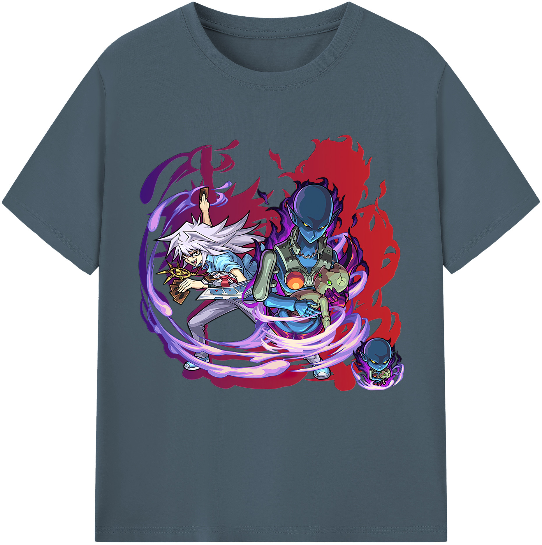 （画像用） 遊☆戯☆王 Yu-Gi-Oh! 綿100％半袖Tシャツ（フロントプリント）
